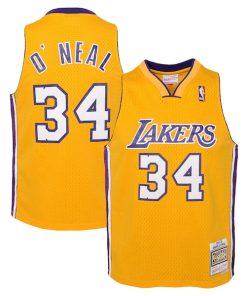 Shaquille O'Neal Los Angeles Lakers 1999/00 Hardwood Classics Swingman Jersey - Gold