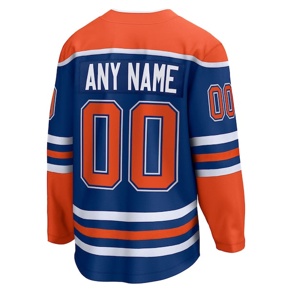 Edmonton Oilers 2025 Stanley Cup Final Home Breakaway Custom Jersey - Royal - Image 5