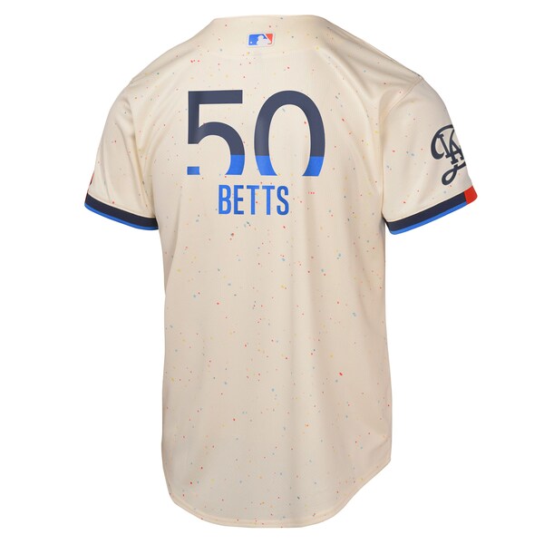 Mookie Betts Los Angeles Dodgers Nike Youth 2024 City Connect Limited Player Jersey - Cream - Image 3