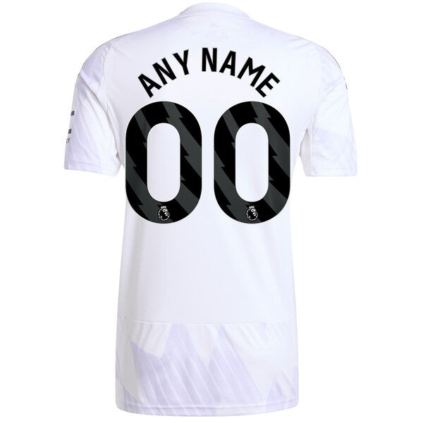 Manchester United adidas 2025/26 Away Replica Custom Jersey - White/Red/Black - Image 4