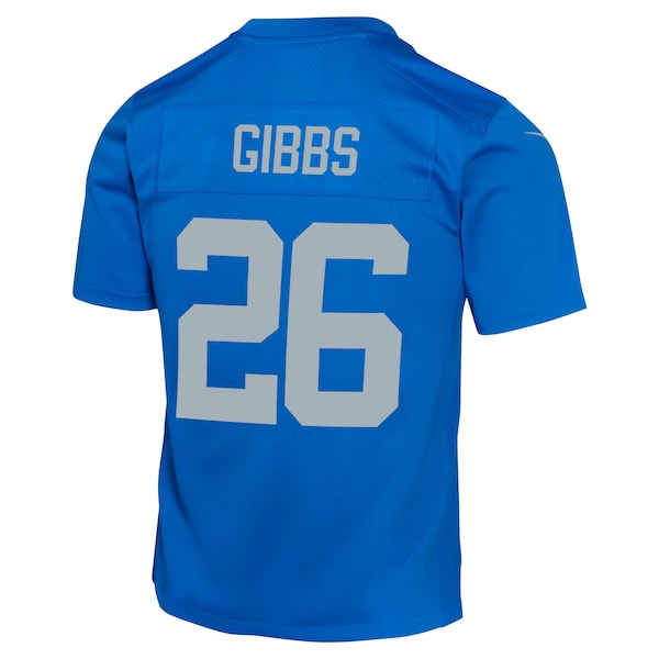 Jahmyr Gibbs Detroit Lions Nike Youth Alternate Game Jersey - Blue - Image 3