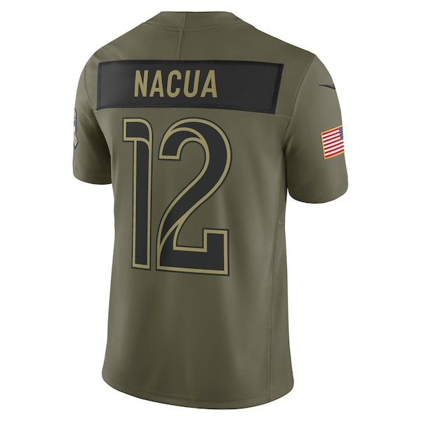Puka Nacua Los Angeles Rams Nike 2025 Salute to Service Limited Jersey - Olive - Image 3