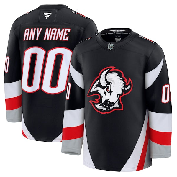 Buffalo Sabres Alternate Premium Custom Jersey - Black/Royal/White
