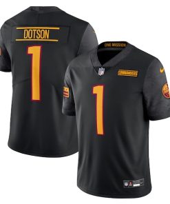 Jahan Dotson Washington Commanders Nike Alternate Vapor Untouchable Limited Jersey - Black/Burgundy