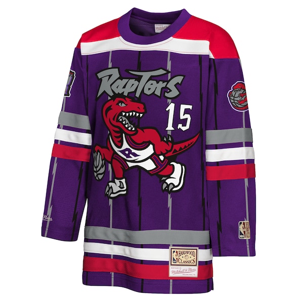 Vince Carter Toronto Raptors Youth Maxxed Out 2.0 Fashion Hockey Jersey - Purple - Image 2
