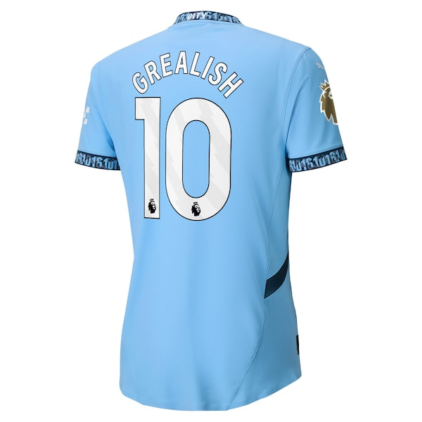 Jack Grealish Manchester City Puma 2024/25 Home Authentic Player Jersey - Light Blue - Image 3