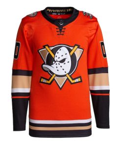Alternative view of Anaheim Ducks adidas  Alternate  Primegreen Authentic Custom Jersey - Orange