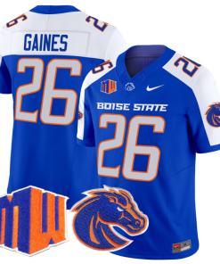 Sire Gaines #26 Boise State Broncos Vapor Limited College Alternate Jersey - Royal/White