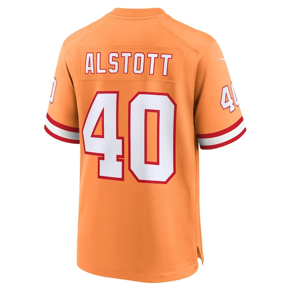 Mike Alstott Tampa Bay Buccaneers Nike 50th Season Game Jersey - Creamsicle/Red - Image 4