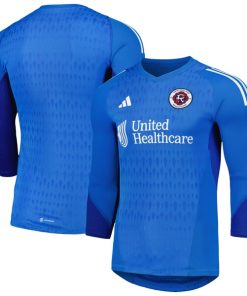 New England Revolution adidas 2024 Goalkeeper Long Sleeve Replica Jersey - Blue