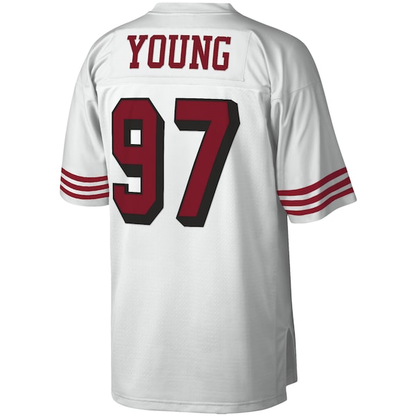 Bryant Young San Francisco 49ers Legacy Replica Jersey - White/Scarlet - Image 4