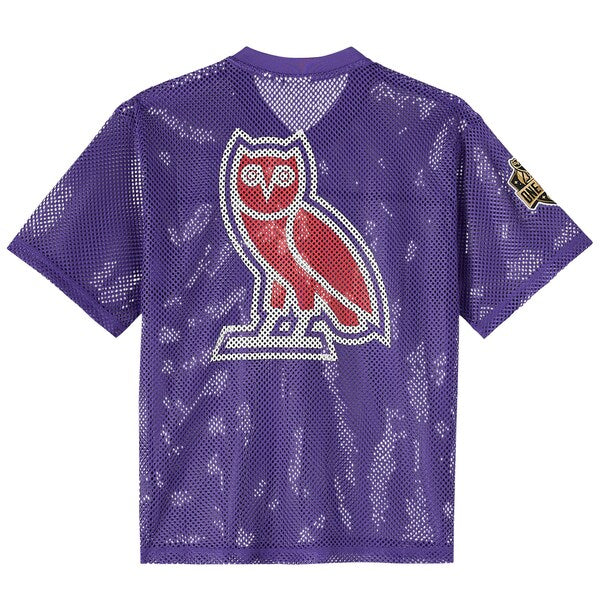Toronto Raptors OVO x NBA Mesh Football Fashion Jersey - Purple - Image 2