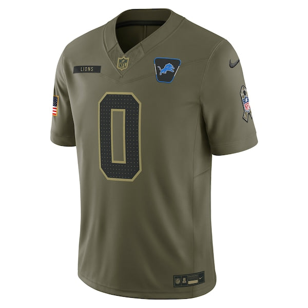 Jahmyr Gibbs Detroit Lions Nike 2025 Salute to Service Limited Jersey - Olive - Image 2