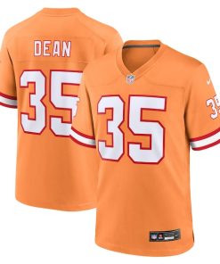 Jamel Dean Tampa Bay Buccaneers Nike Throwback Game Jersey - Orange/Red