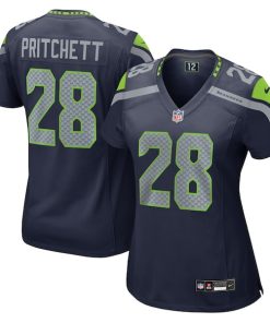 Nehemiah Pritchett Seattle Seahawks Nike Women's  Game Jersey -  College Navy
