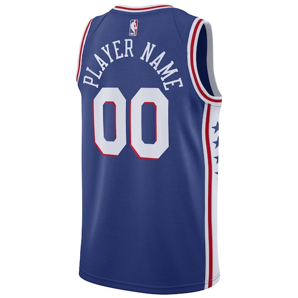 Philadelphia 76ers Nike Swingman Custom Jersey Blue - Icon Edition - Image 3