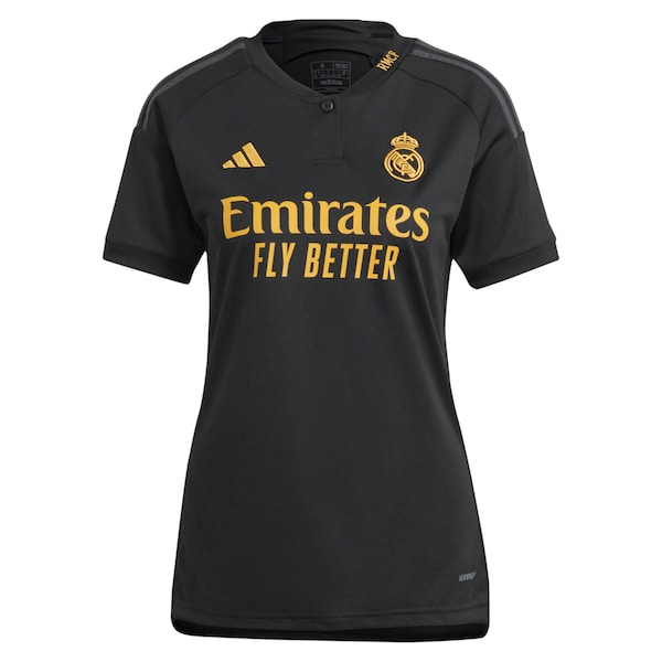 Los Merengues adidas Women's 2023/24 Third Replica Jersey - Black - Image 2