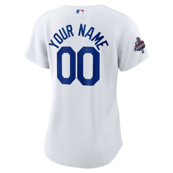 Los Angeles Dodgers Nike Women's 2024 World Series Champions Home Custom Replica Jersey - White - Image 3
