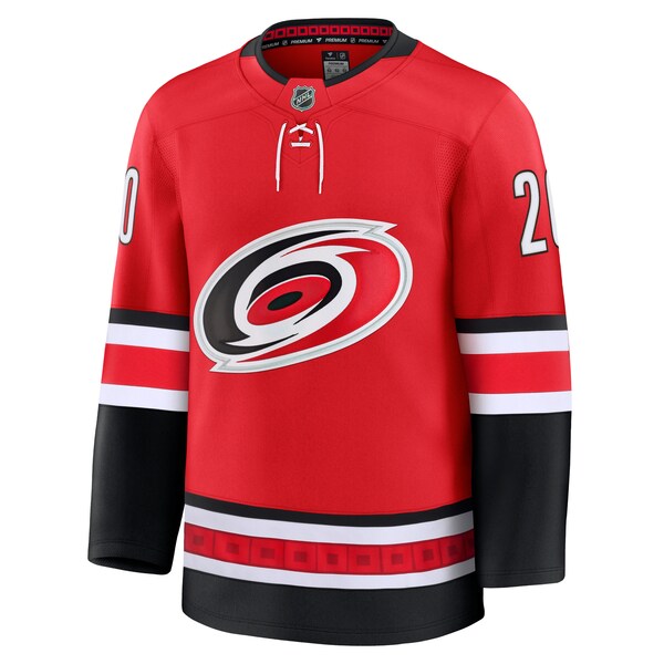 Sebastian Aho Carolina Hurricanes Alternate Premium Jersey - Red/Black/White - Image 3