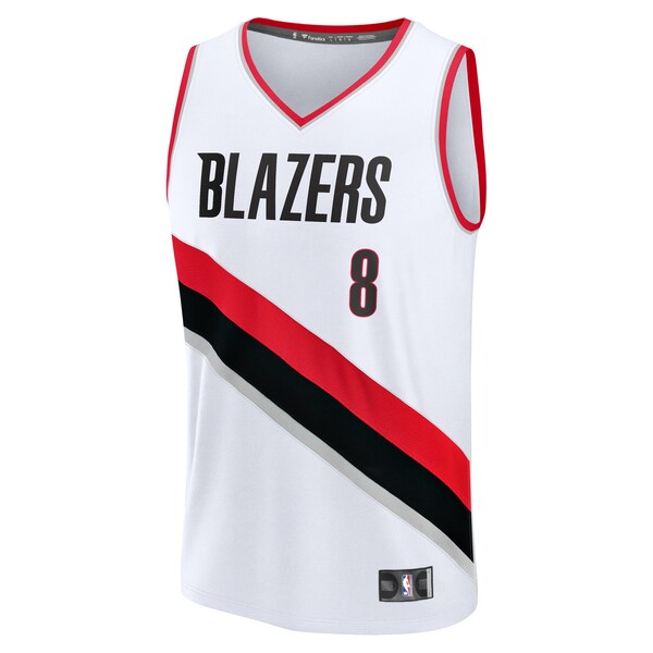 Deni Avdija Portland Trail Blazers Fast Break Replica Player Jersey - Association Edition - White - Image 3