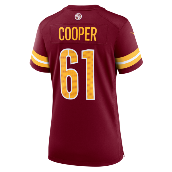 Tyler Cooper Washington Commanders Nike Women's Team Game Jersey - Burgundy - Image 3