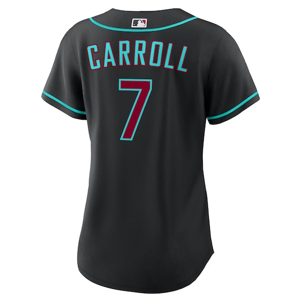 Corbin Carroll Arizona Diamondbacks Nike Women's Alternate Replica Jersey - Black - Image 6