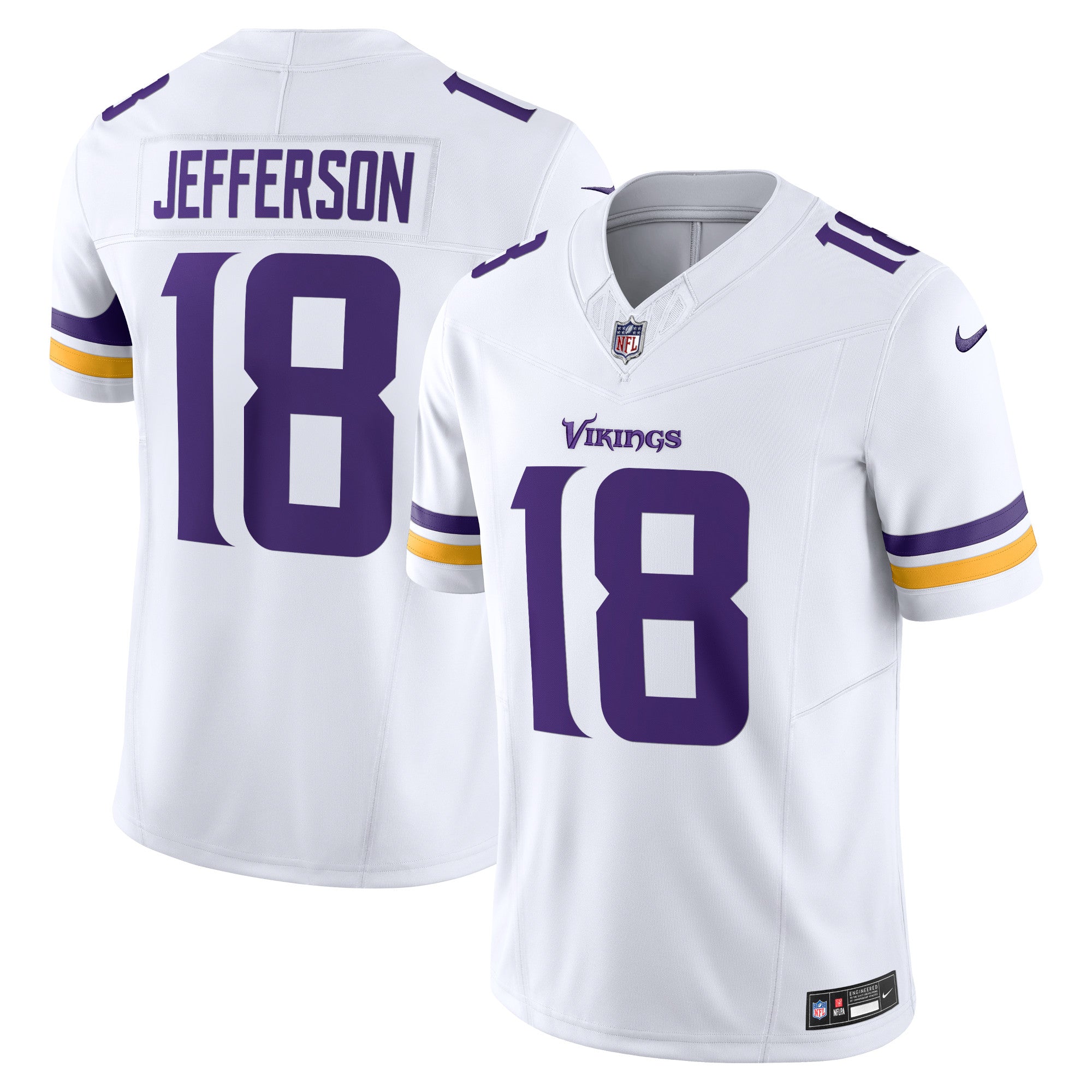 Justin Jefferson Minnesota Vikings Nike Vapor F.U.S.E. Limited Jersey - Purple/White - Image 6