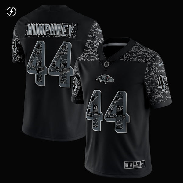 Marlon Humphrey Baltimore Ravens Nike RFLCTV Limited Jersey - Black - Image 5