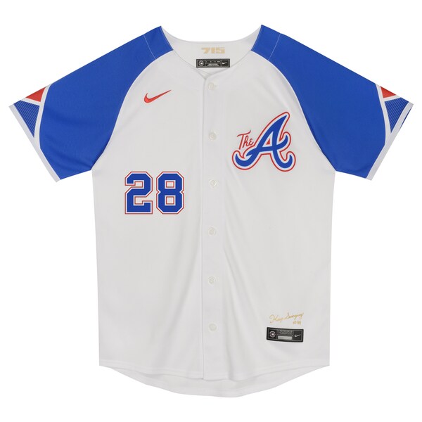 Matt Olson Atlanta Braves Nike Preschool City Connect Limited Player Jersey - White - Image 2