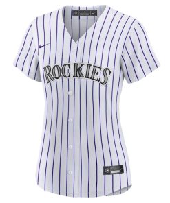 Alternative view of Tyler Freeman Colorado Rockies Nike Women's Home Replica Jersey - White