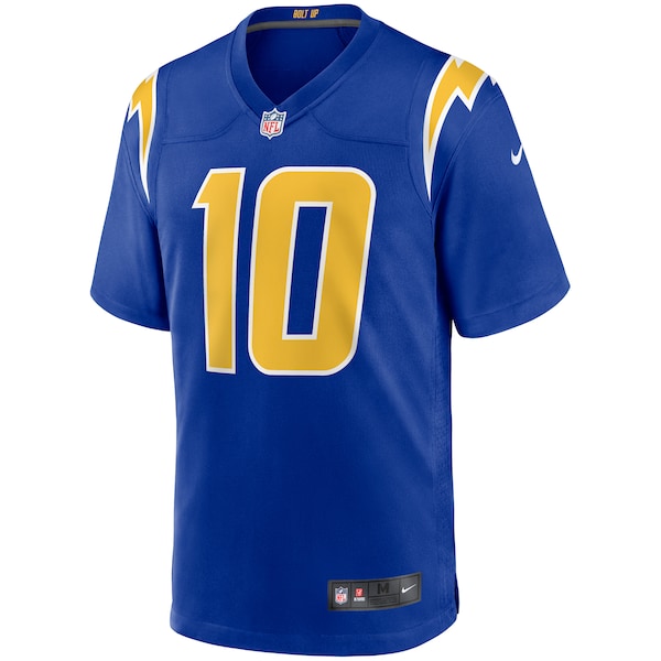 Justin Herbert Los Angeles Chargers Nike 2nd Alternate Game Jersey - Royal/Navy/White - Image 3
