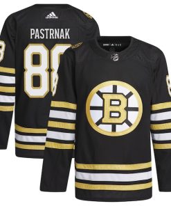Alternative view of David Pastrnak Boston Bruins adidas  Primegreen Authentic Player Jersey - Black/White