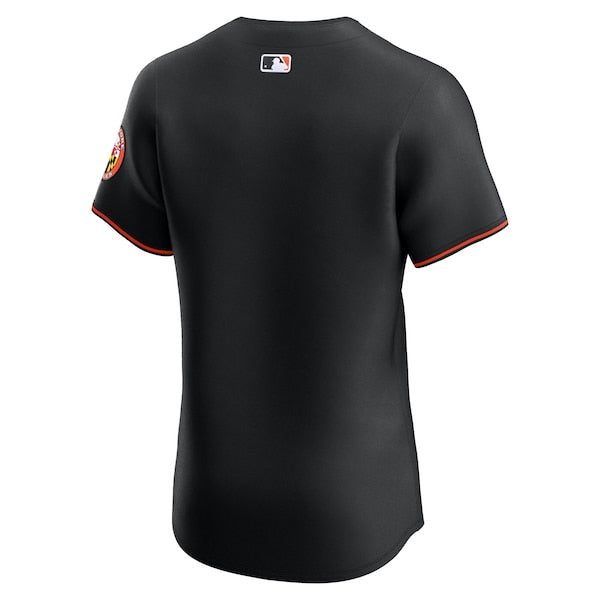Baltimore Orioles Nike Alternate Elite Jersey - Black/White/Orange - Image 4