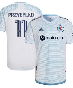 Kacper Przybylko Chicago Fire adidas 2022 Lakefront Kit Authentic Player Jersey - White