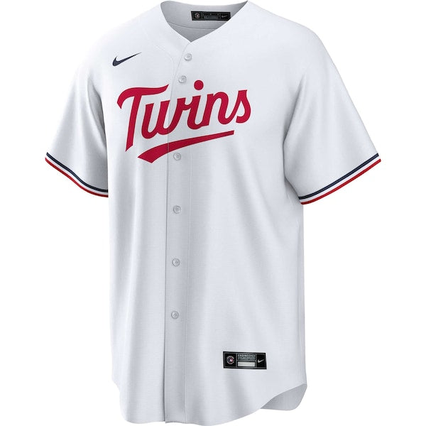 Minnesota Twins Nike Home Replica Team Jersey - White - Image 2
