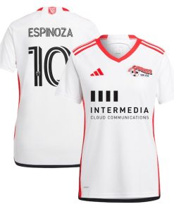 Cristian Espinoza San Jose Earthquakes adidas Women's 2024 The 50 Kit Replica Player Jersey - White