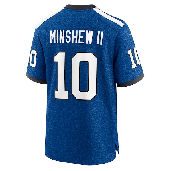 Gardner Minshew Indianapolis Colts Nike Indiana Nights Alternate Game Jersey - Royal - Image 3
