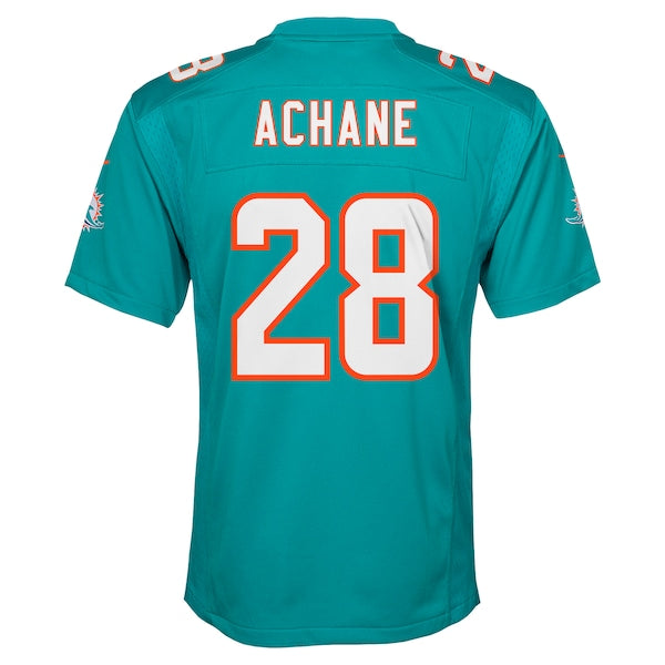 De¡¯Von Achane Miami Dolphins Nike Youth Team Player Game Jersey - Aqua - Image 3
