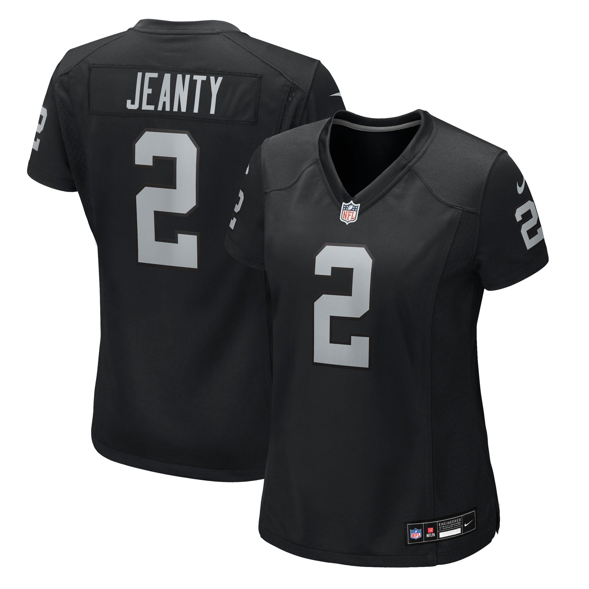 Ashton Jeanty Las Vegas Raiders Nike Women's Game Jersey - White/Black - Image 6