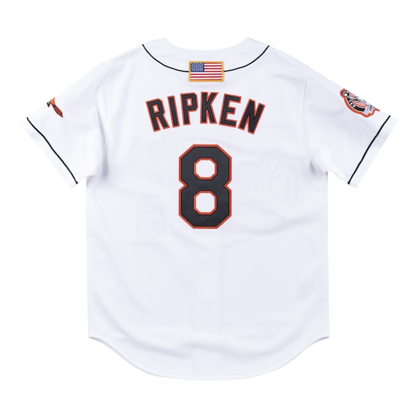 Cal Ripken Jr. Baltimore Orioles Cooperstown Collection 2001 Authentic Player Jersey - White - Image 5
