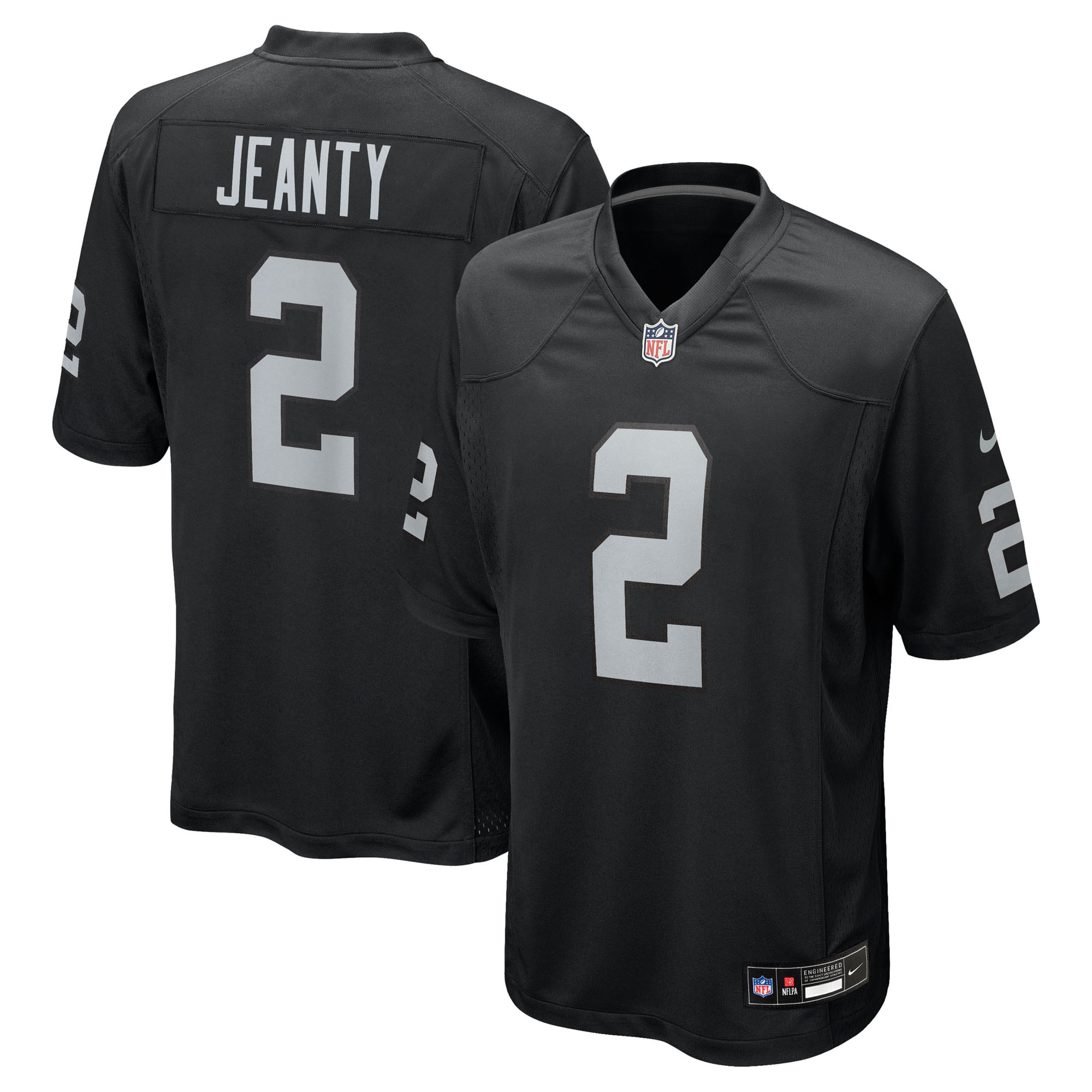 Ashton Jeanty Las Vegas Raiders Nike Game Jersey - White/Black - Image 5
