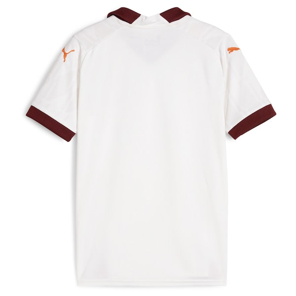 Manchester City Puma Youth 2023/24 Away Replica Jersey - White - Image 3