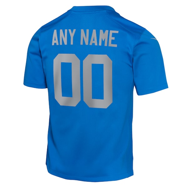 Detroit Lions Nike Youth Alternate Custom Game Jersey - Blue - Image 3