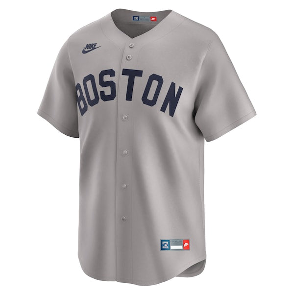 Carl Yastrzemski Boston Red Sox Nike Throwback Cooperstown Collection Limited Jersey - Gray - Image 2