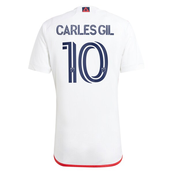 Carles Gil New England Revolution adidas 2024 Defiance Replica Jersey - White - Image 3