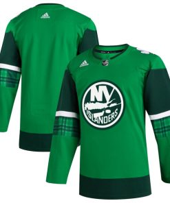 New York Islanders adidas 2023 St. Patrick's Day Primegreen Authentic Jersey - Kelly Green