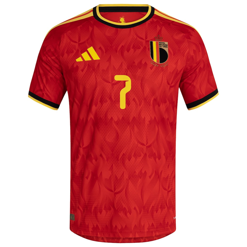 Kevin De Bruyne Belgium National Team adidas 2026 Home Replica Player Jersey - Burgundy - Image 2