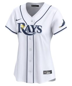 Alternative view of Tampa Bay Rays Nike Women's Home Limited Custom Jersey - White