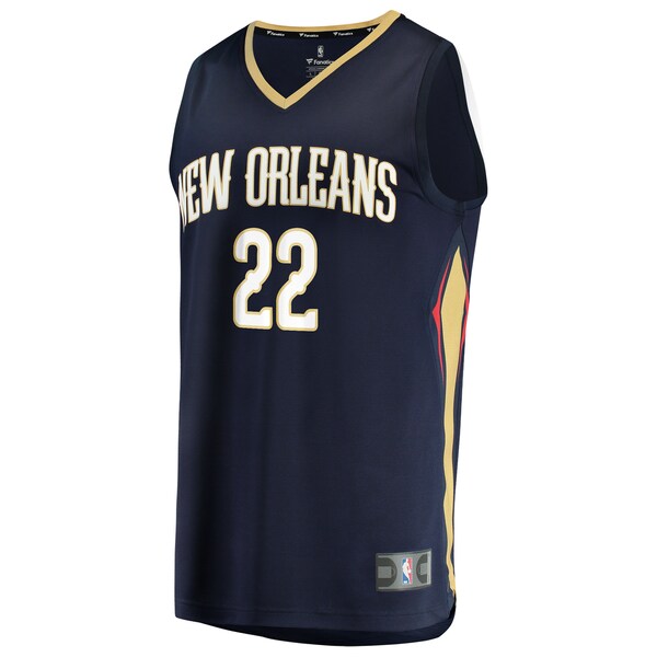 Derik Queen New Orleans Pelicans Youth Fast Break Replica Jersey - Navy - Icon Edition - Image 2