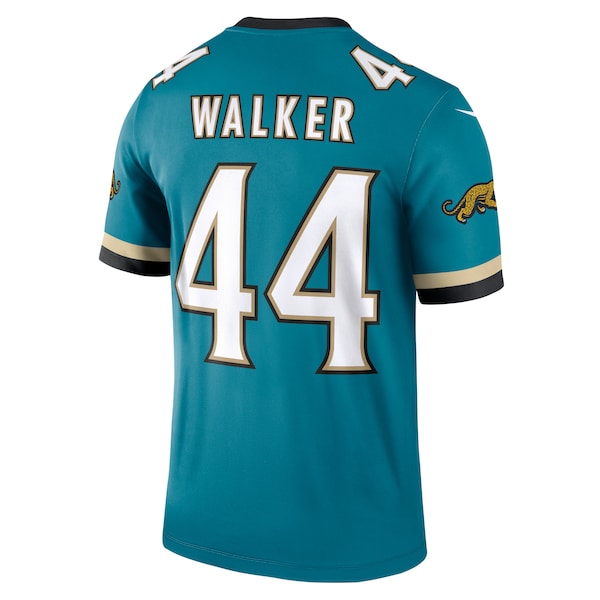 Travon Walker Jacksonville Jaguars Nike Prowler Throwback Legend Jersey - Teal - Image 3